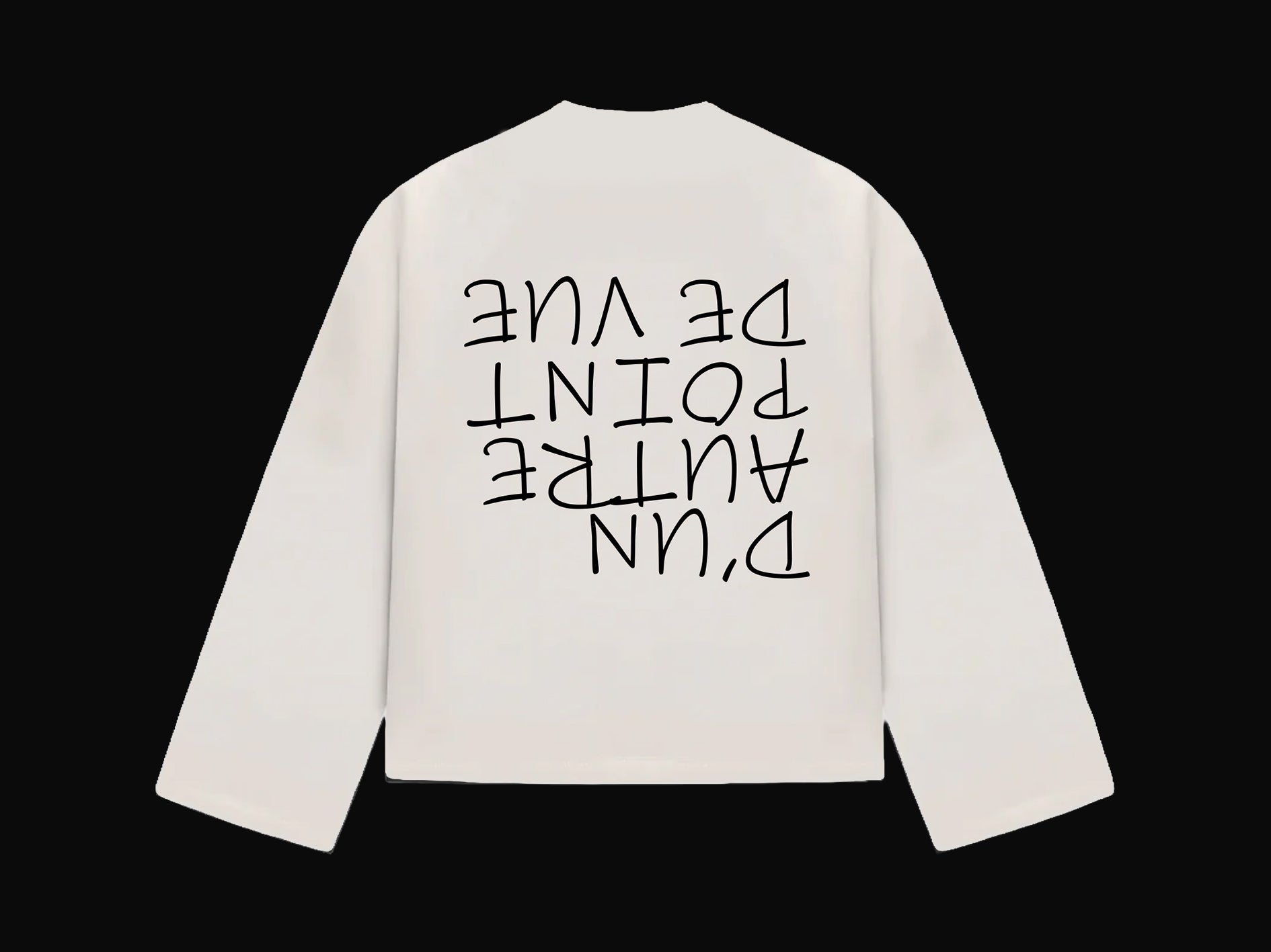 LES TROY “FROM ANOTHER POINT OF VIEW” Heavyweight TEE – BROKEN WHITE