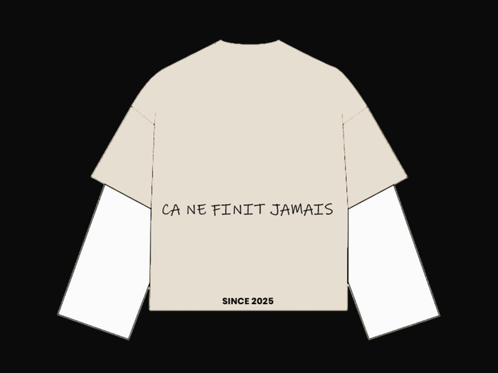 LES TROY Heavyweight Long Sleeve – BROKEN WHITE / WHITE