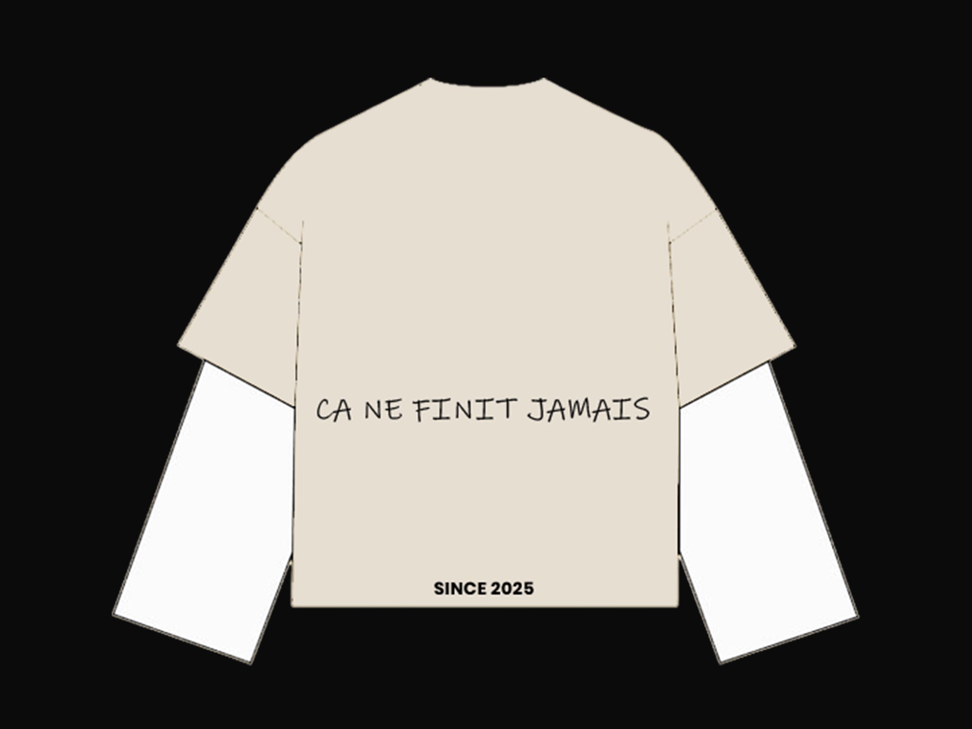 LES TROY Heavyweight Long Sleeve – BROKEN WHITE / WHITE