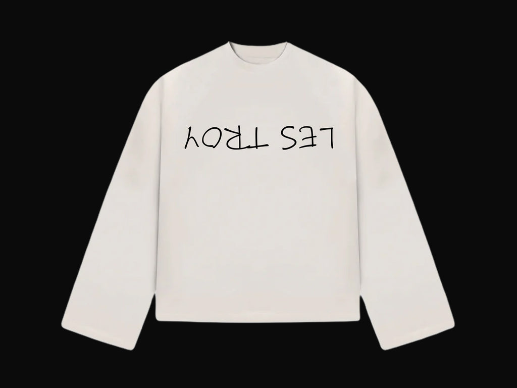 LES TROY “FROM ANOTHER POINT OF VIEW” Heavyweight TEE – BROKEN WHITE